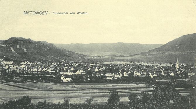 Blick auf Metzingen vor dem Ersten Weltkrieg. FOTO: STADTARCHIV