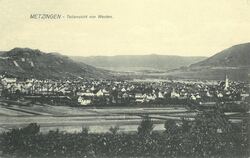 Blick auf Metzingen vor dem Ersten Weltkrieg. FOTO: STADTARCHIV