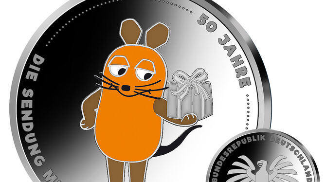 Zum 50. Geburtstag mit eigener Münze: Die »Maus« vom WDR.  QUELLE: WDR MEDIAGROUP GMBH