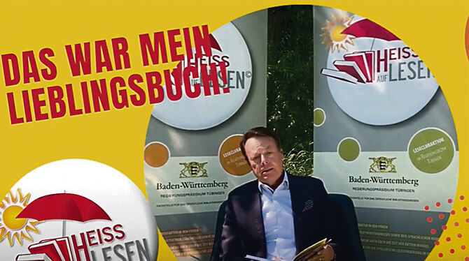 In einer Videobotschaft liest Regierungspräsident Klaus Tappeser aus dem Kinderbuch »Die kleine Hexe«. GEA-REPRO