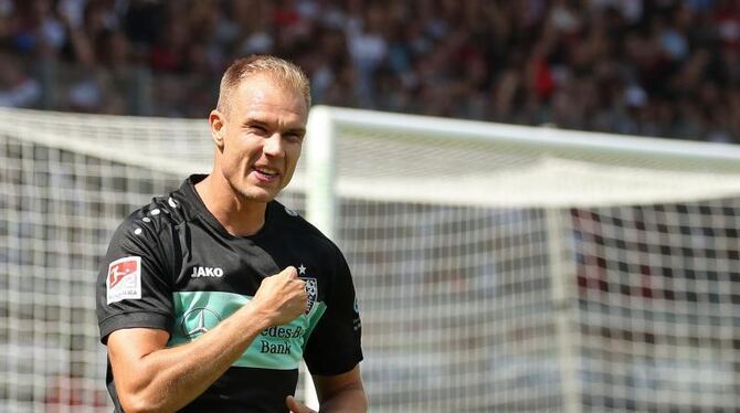 Holger Badstuber jubelt über Treffer