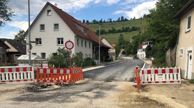 Der Bau der Verbindungsleitung in Hundersingen liegt im Plan.  FOTO: PRIVAT
