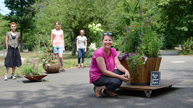 Anspruchsvolle Aufgaben, gut gelöst von den letzten Prüflingen (von links): Janina Jungbeck, Nicole Früh, Josephine Jud und Clau
