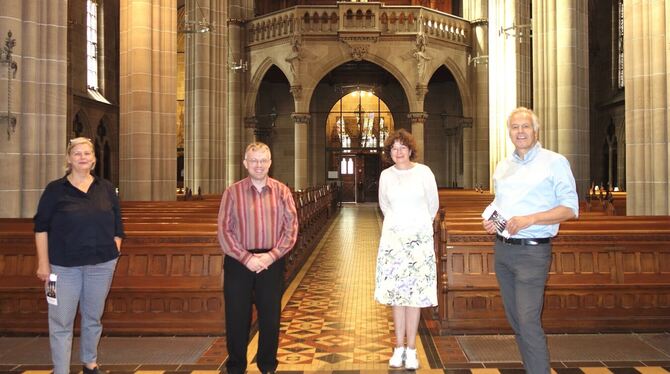 Stellten das Programm des am kommenden Donnerstag beginnenden Reutlinger Orgelsommers vor (von links): Pfarrerin Sabine Großhenn