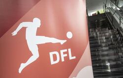 DFL-Ein Aufsteller, auf dem das Logo des DFL zu sehen ist.