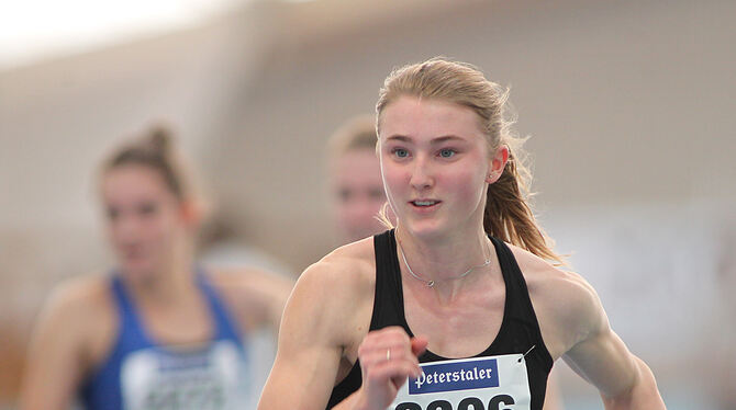 Ein großes Sprinttalent: Denise Uphoff aus Reutlingen. FOTO: GÖRLITZ