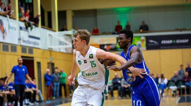 Jekabs Beck (links) will sich bei den Tigers in der 2. Liga beweisen. FOTO: Baunach Young Pikes