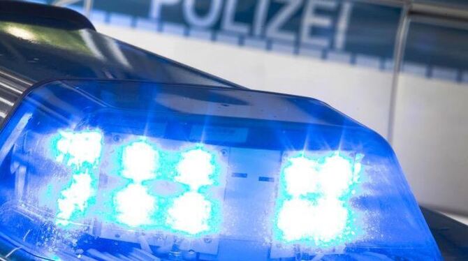 Ein Blaulicht auf dem Dach eines Polizeifahrzeugs