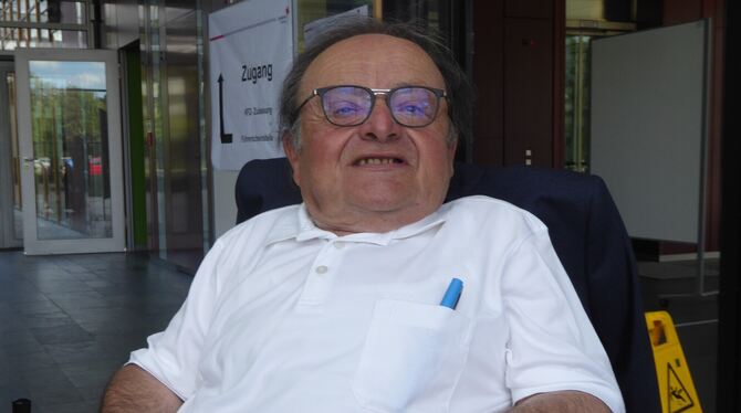 Als Behinderten-Beauftragter wurde Willi Rudolf im Tübinger Kreistag verabschiedet, sein Einsatz für die Belange von Menschen mi