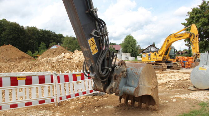 Die Baulanderschließung im Gebiet Hofäckerweg in Meidelstetten läuft. Im Frühjahr 2021 sollen die Plätze auf den Markt kommen. F
