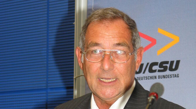 Beck 2006 vor dem Fraktionssaal. FOTO: GEA