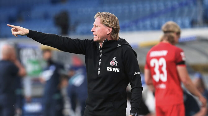 Hofft auf eine Saison ohne Abstiegssorgen: Kölns Trainer Markus Gisdol.  FOTO: POLLER/WITTERS