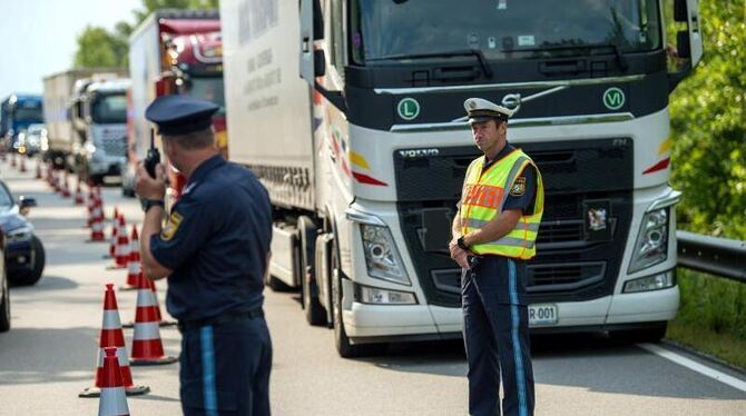 Grenzkontrolle in Bayern Grenzkontrolle in Bayern
