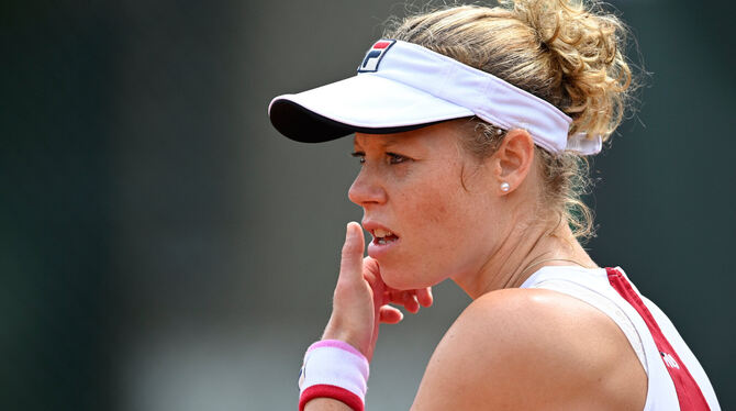 Schwarzer Tag für Laura Siegemund: Bei den US Open ist für sie bereits in der ersten Runde Schluss.  FOTO: WEBER/EIBNER