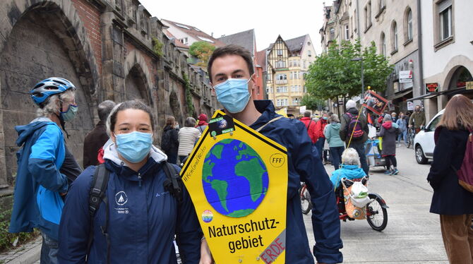 Susanne und Elijas engagieren sich seit einigen Monaten bei Fridays for Future.