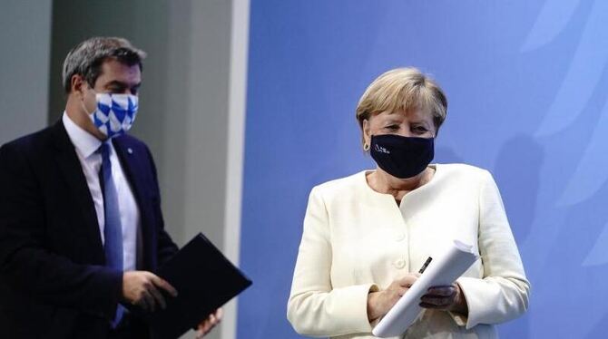 Söder und Merkel