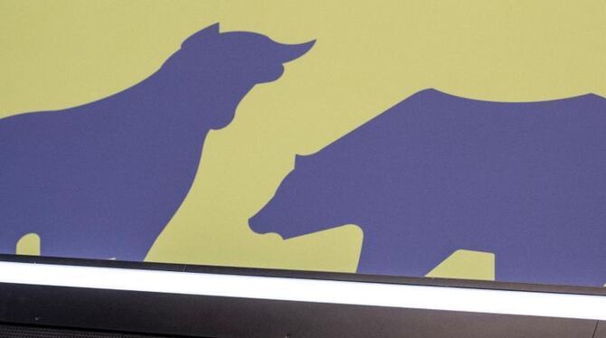 Bulle und Bär in Frankfurt