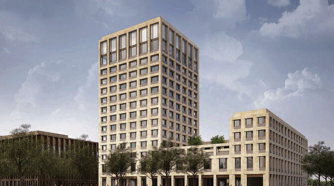 Stadthallen-Architekt Max Dudler plant auch das »Parkhotel«, das Wolfgang Scheidtweiler im Bürgerpark bauen möchte. GRAFIK: BÜR