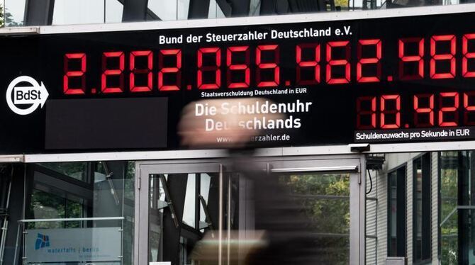 Schuldenuhr zeigt neuen Höchststand an