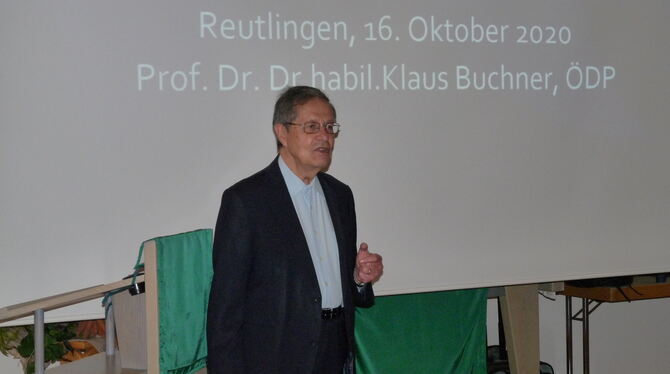 Der Physiker Klaus Buchner war bis Mitte des Jahres Europaabgeordneter der Ökologisch-Demokratischen Partei (ÖDP). FOTO: HÄRING