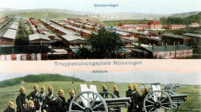 So wurden Militärgelände und Lager auf einer Postkarte aus dem Jahr 1910 dargestellt. FOTOS: SAMMLUNG LENK