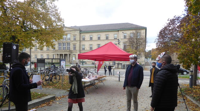 Gewerkschaftlicher Protest gegen die Novellierung des Hochschulgesetzes.  FOTO: BERNKLAU
