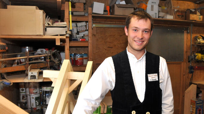 Hannes Schmid aus Kirchentellinsfurt ist Kammersieger der Zimmerer. Die Ausbildung machte er bei Holzbau Linhart in Oferdingen.