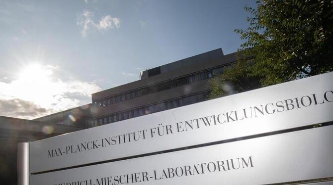 Ein Schild des Max-Planck-Instituts