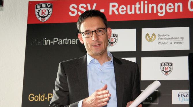 Dr. Karsten Amann, der Fußball-Vorsitzende des SSV Reutlingen.   FOTO: BAUR