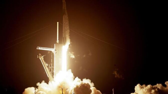 Start der SpaceX-Mission Start der SpaceX-Mission