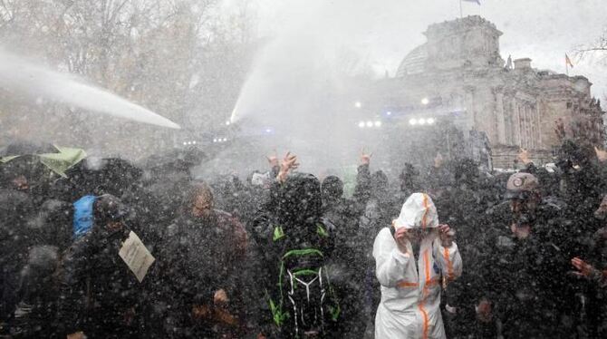 Demonstration gegen Corona-Einschränkungen