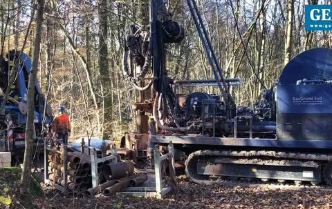 Erkundungsbohrungen für den Schindhau-Basistunnel in Tübingen