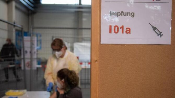 Probelauf Impfzentrum in Ulm