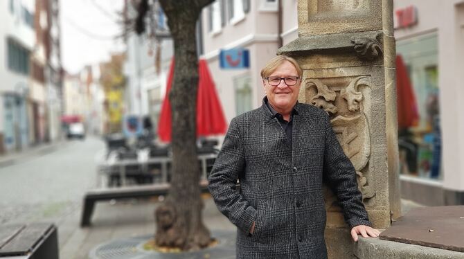 Norbert Brendle, Geschäftsführer der Markt-Werk-Stadt, die normalerweise den Weihnachtsmarkt veranstaltet, würde gerne für mehr
