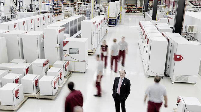 Die Kühlschränke seines Unternehmens sind heiß begehrt: Der geschäftsführende Gesellschafter der Binder GmbH, Peter M. Binder, i