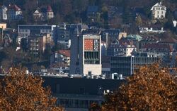 Blick auf den Stuttgarter Ratshausturm