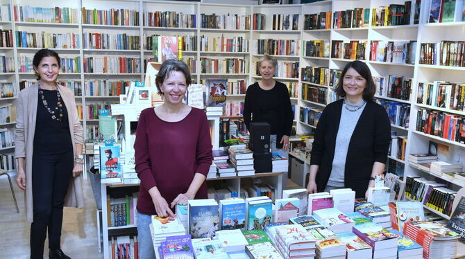 Das Team von Unser Buchladen in Mössingen hat den deutschen Buchhandelspreis gewonnen in der Kategorie "hervorragende Buchhandlu