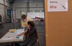 Probelauf Impfzentrum in Ulm