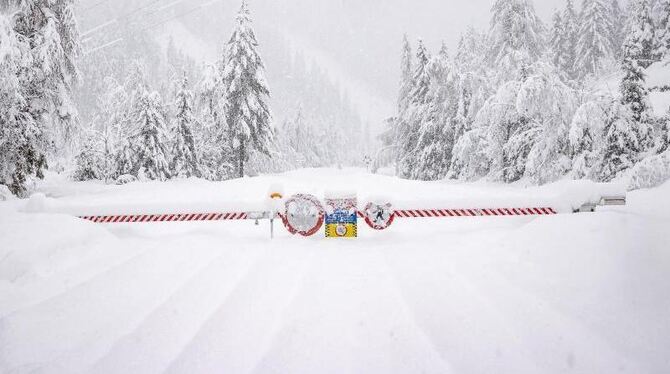 Schneemassen in Österreich