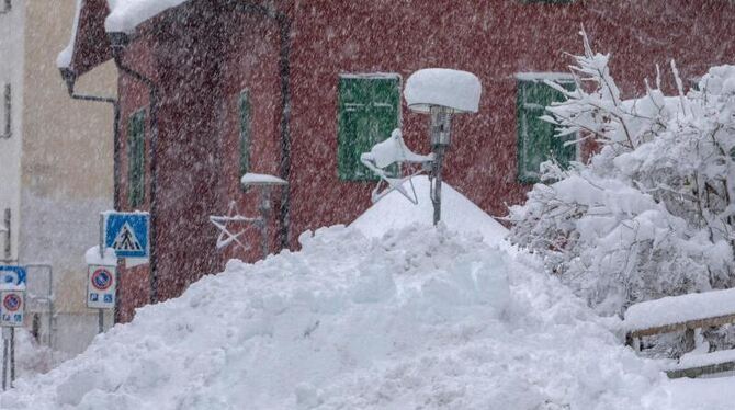 Schneechaos in Südtirol