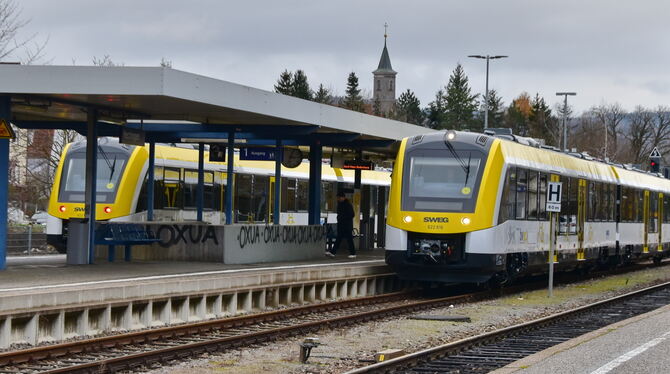 Neue SWEG-Züge auf der Zollernbahn Foto: Meyer