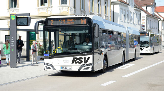 Hoffnungsfroher Start: Am 9. September 2019 ging das aufwendige neue Reutlinger Stadtbusnetz und mit ihm die zentrale Busachse G