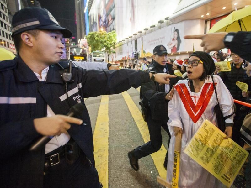 Neue Proteste in Hongkong: Polizei nimmt 37 Demonstranten fest