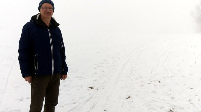 Markku Lanki stammt aus Finnland und lebt in Grabenstetten. Zehn Jahre lang hat er Loipen in den Schnee gezogen. Nun hört er auf