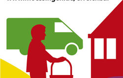 Auffälliges Logo: Hinweis auf »Erreichbar« in Mössingen.  GRAFIK: STADT MÖSSINGEN