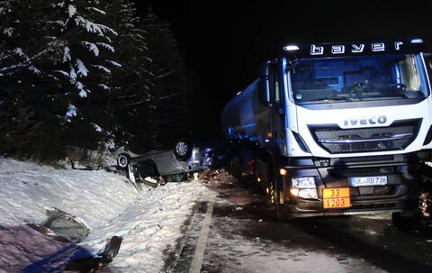 Schwerer Frontalcrash bei Münsingen