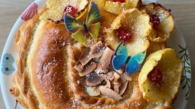 Zweitplatziertes Backwerk: die »Pina-Colada-Mutschel«. FOTOS: SM