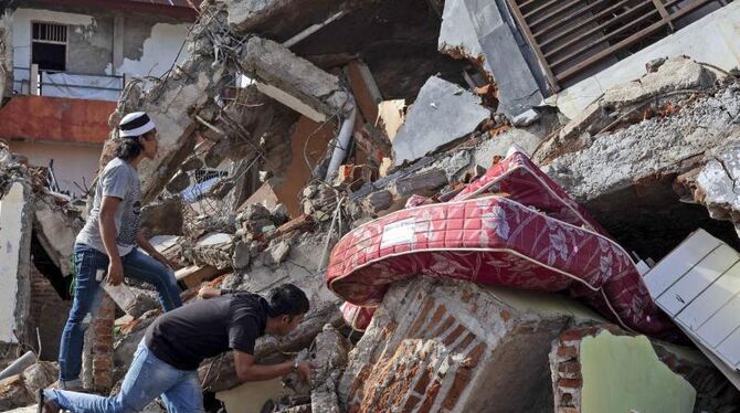 Eingestürzte Häuser