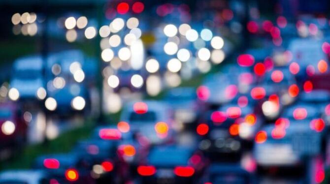 Stau auf einer Autobahn