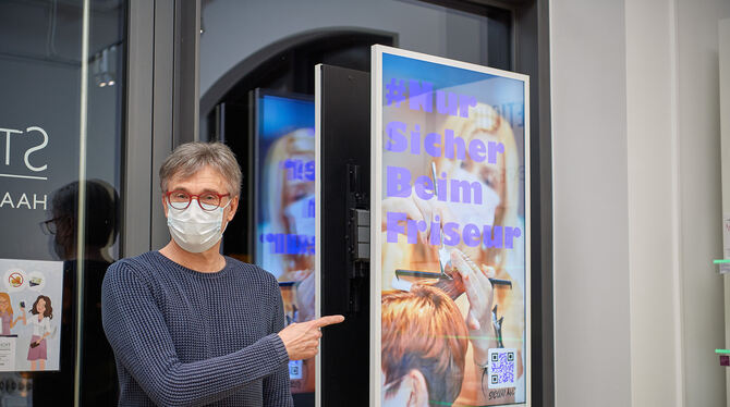 Ralf Steinhoff hat zusammen mit anderenBetreibern von Frisör-Salons eine Online-Petition gestartet.   FOTO: PIETH